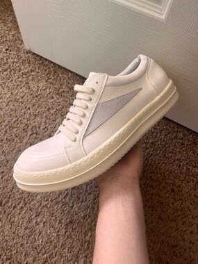 white+cream rick owen vans